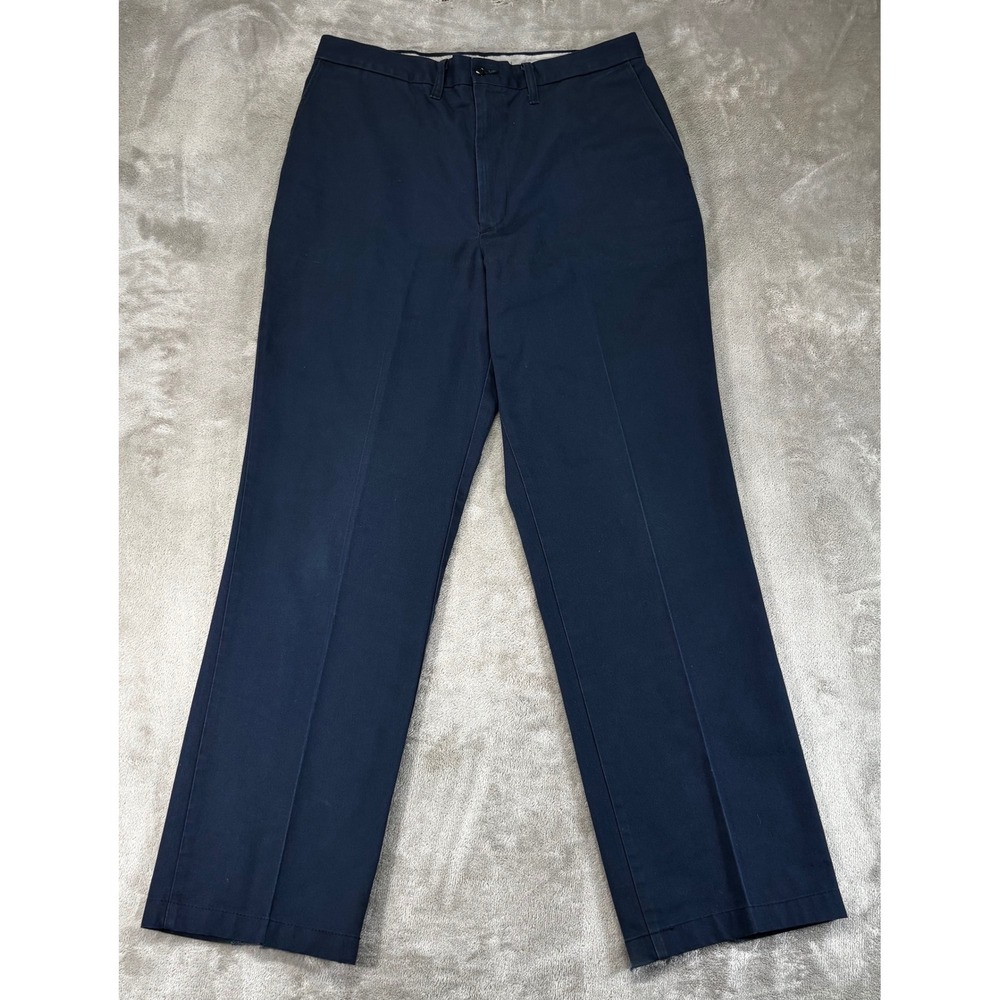 Dickies Work Pants Women 36 Navy Blue Fair Distressed Industrial Straight Leg